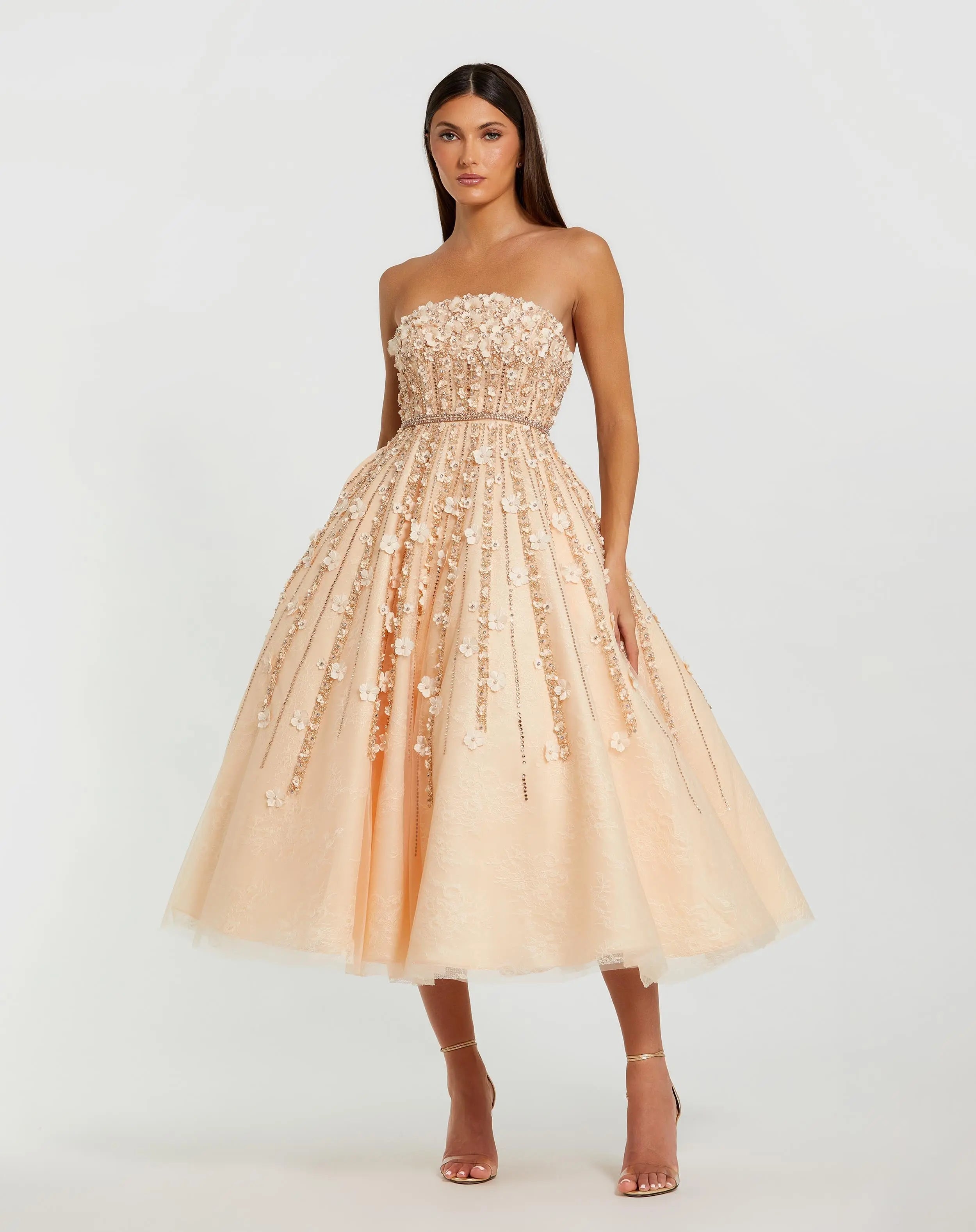 nude premium embellished tasseled strappy midi dress Pearl Petite Premium Pearl Tassel Embellished Halter Neck Woven Midi Dress