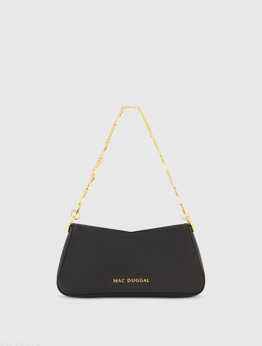 Small Gold Strap Nappa Leather Shoulder Bag